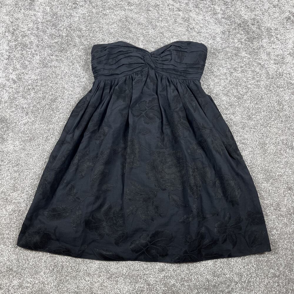Milly Top Womens Size 2 Babydoll Empire Waist Sweetheart Neck Floral Pleated Y2K
